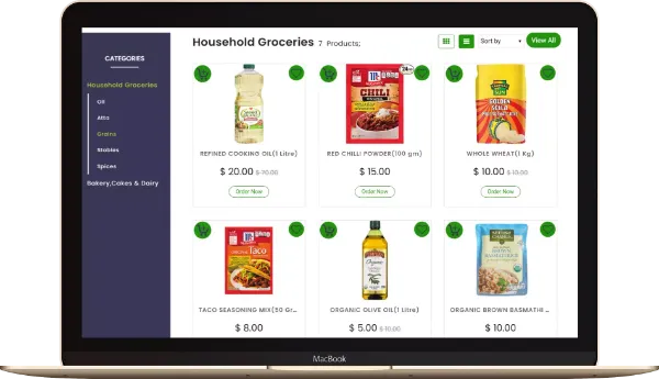 online grocery ordering system